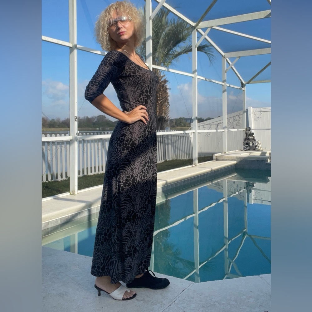 Zebra Maxi Dress